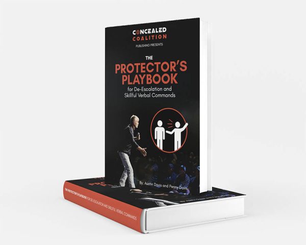 Two books , The Protectors playbook for de-escalation and verbal commands